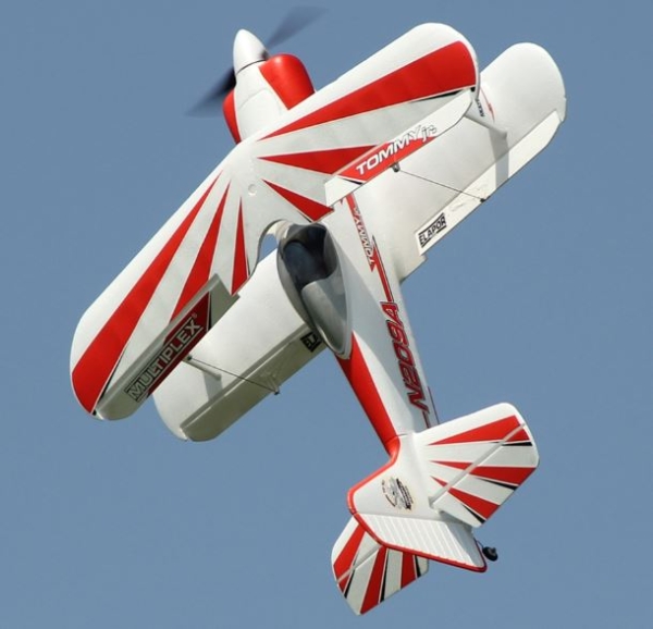 1-02130 TOMMY JR. Doppeldecker 90cm weiß/rot RR
